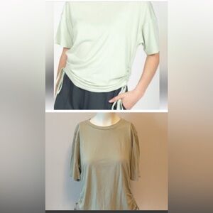 Basic By Design Side Drawsting T-shirt
